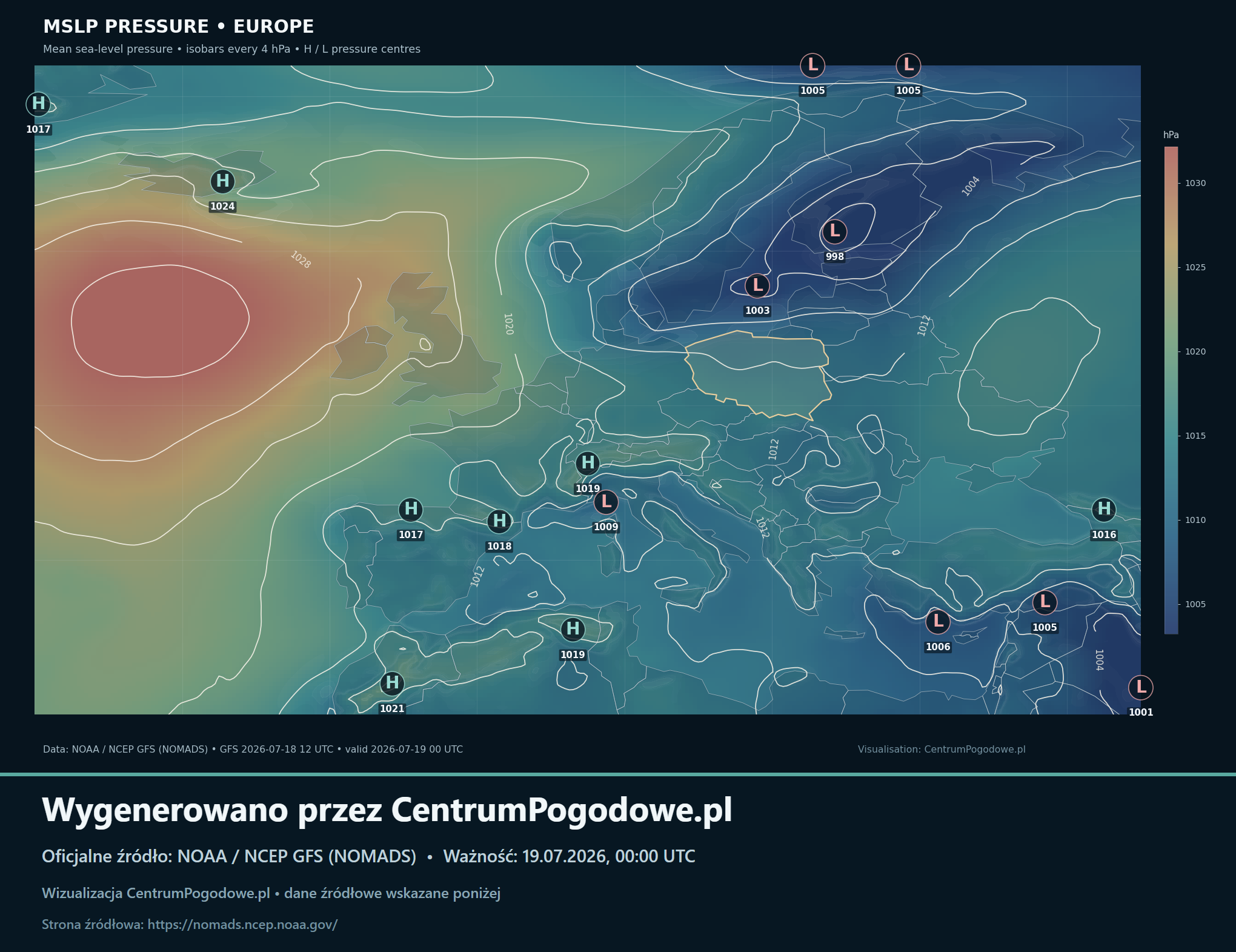 Niż nadal dominuje nad północą Europy