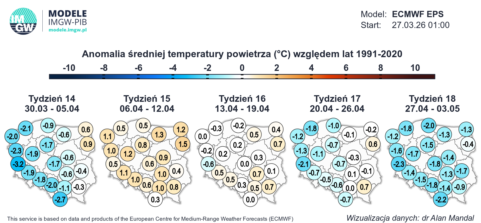 Przełamanie chłodu na początku kwietnia
