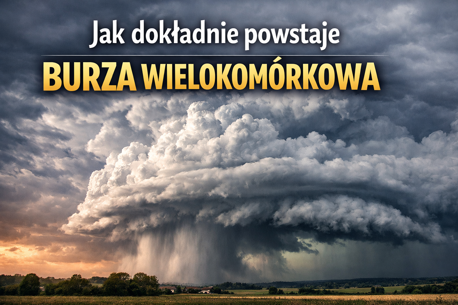Jak dokładnie powstaje burza wielokomórkowa