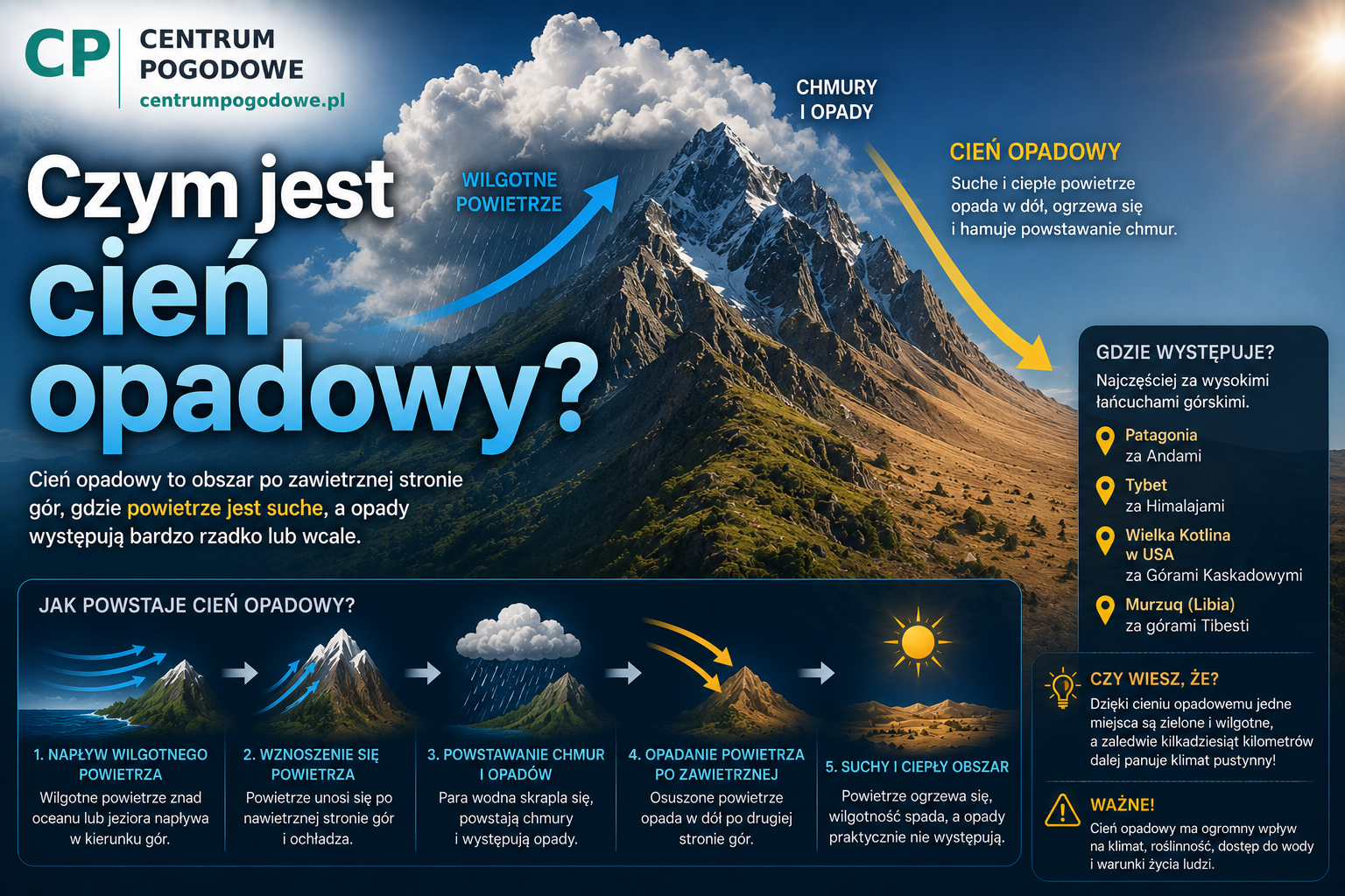 Czym jest cień opadowy?