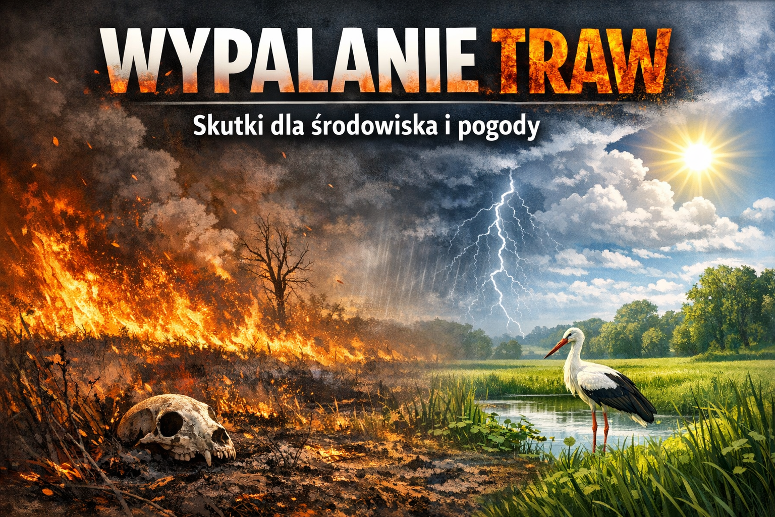 Wypalanie traw – skutki dla środowiska i pogody